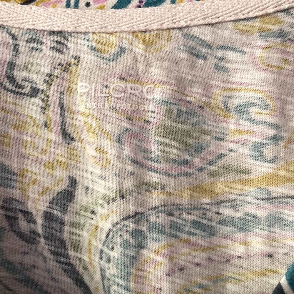 Anthropologie Multi-Color Tee S - Picture 4 of 10